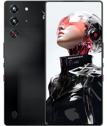 REDMAGIC 10S Pro 144Hz Gaming Handy, 5G Android Smartphone, 12GB RAM+256GB ROM, Snapdragon 8 Elite Leading Version, 6.85 1.5K Full Bildschirm Gaming Telefon, 50MP Kamera, 80W Ladegerät, Schwarz