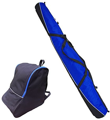 Aves24 SKITASCHE Skisack 150 160 170 180 und 190 cm für Ski mit Stöcke mit/ohne Skischuhtasche reißfeste Skibag