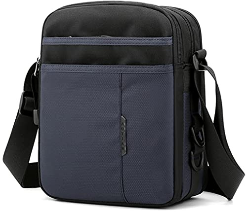 SPAHER Borsa a Tracolla Uomo in Nylon Messenger per Viaggio, Lavoro e Scuola