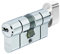 ABUS Cilindro a bottone, ottone nichelato, 55 e 45