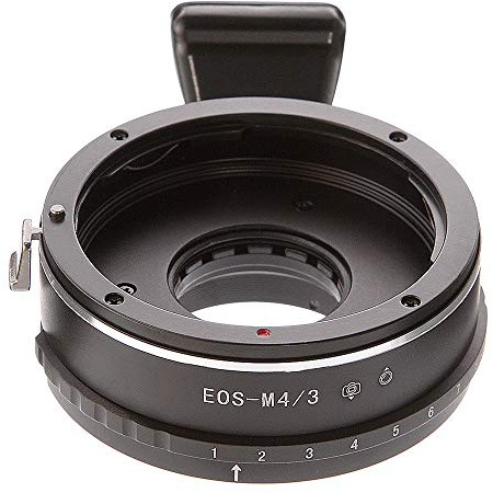 Built-in Aperture Lens Adapter Ring for EOS EF Lens to M4/3 Micro 4/3 for Panasonic GH5 GF6 G7 Olympus E-M5 II E-PL1 EM10