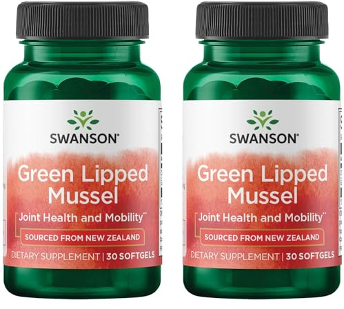 Swanson New Zealand Green Lipped Mussel Oil 30 Sgels (2 Pack)