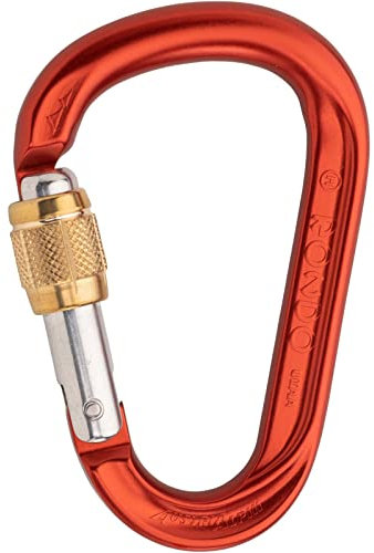 AustriAlpin HMS Rondo Alu Schraub-Karabiner, rot