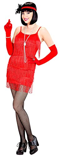 W WIDMANN MILANO Party Fashion - Kostüm Flapper, Fransenkleid, Charleston Kleid, 20er Jahre, Faschingskostüm