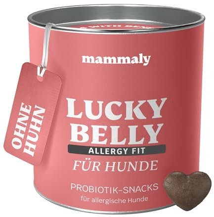 9-in-1 Probiotika für Deinen Hund - Lucky Belly Hypoallergen Allergie Fit ohne Huhn 120 Drops (350g) von mammaly-Bei Magenprobleme & Verdauungsprobleme für Magen-Darm,Verdauungssnacks bei Gras fressen