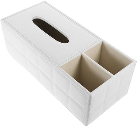 Garneck Serviettenspender Für Zuhause Ständer Für Telefon Handyständer Aufbewahrungsboxen Für Gewebe Gewebeorganisator Spender Für Kosmetiktücher Desktop-Organizer Stifthalter Halterung Pu