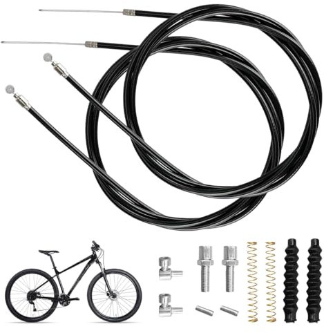 14 Pezzi Cavo Freno Anteriore Bicicletta 114cm, Set di Freni per Bicicletta Durevole, Materiali in Acciaio Cavo Freno Bici, Set di Cavi del Freno Della Mountain Bike per Maggior Parte Delle Biciclette