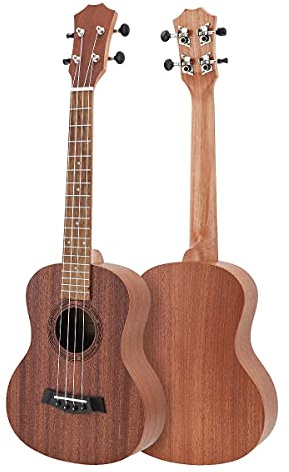 Ukulele Bausatz Konzert-Ukulele 26 Zoll 18 FRET Tenor Ukulele Akustische Cutaway Gitarre Mahagoniholz ​ Ukelele Hawaii 4 Saitengitarren
