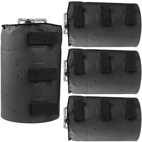 Luxylei De Poids Robuste À Double, 4 Pièces, Poids De Jambe pour Auvent -up, Tente, De Pieds Lestés, De Sable, D'extérieur 10l-20l