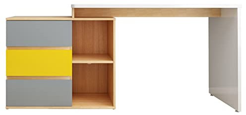 Generisch Schreibtisch,Büro-Schreibtische L-Typ Langer Computer-Schreibtisch Eck-Teleskop-Schreibtisch Haushalts-Schlafzimmer-Doppel-Büro-Schreibtisch