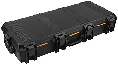 ANSNOW 39 Zoll Schützender Hartschalenkoffer Für Gewehre Mit Schaumstoff, Hartschalenkoffer Für Langwaffen, Tragbare Waffenkoffer Für Gewehre, Wasserdicht, Stoßfest, Druckventil Für Liebhaber Der Ja