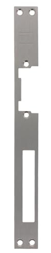 FEPS Lock Flachschließblech FE-RS009 für Standard-Türöffner, Türschließblech Edelstahl 250 x 25 x 3 mm, DIN links und rechts verwendbar