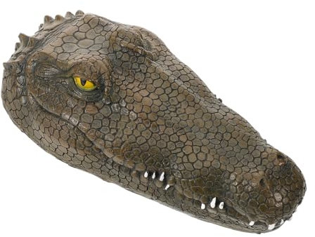 Toddmomy Dekorative Hippo-Kopf-skulptur Für Aquarium Und Garten Gartenornamente Für Teichdekoration Leicht Und Für Fotoprops Und