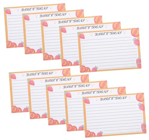 STOBOK 50stücke Rezeptkarten Praktische Rezeptpapiere Für Küche Und Reisen Leere Kochkarten Aus Papier Für Notizen Und Erinnerungen