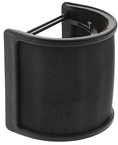 Angoily Mikrofon-blowout-bildschirm Popfilter Für Mikrofon Mikrofonabdeckung Mikrofonisolierung Pop-filter Blauer Popfilter Popschutz Für Mikrofon Mikrofon-windschutz Um 2035 Gummi Black