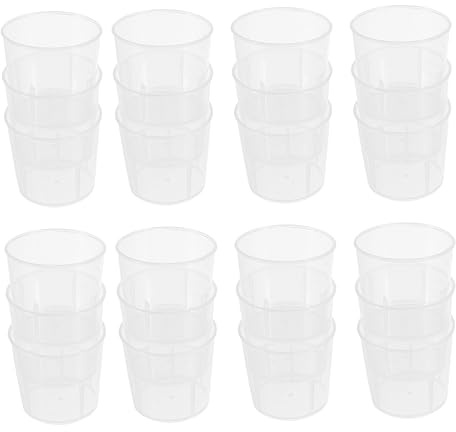 Happyyami Tazas De Alimentación para Reptiles Duraderas Multifuncionales 30 Ml Plástico Blanco para Control De Ración Alimentación Mascotas Reptiles