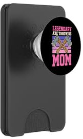 Maman légendaire qui lance la hache PopSockets PopWallet pour MagSafe