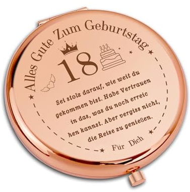 VivaJoy 18. Geburtstag Geschenk - Kompakter Makeup Spiegel, Bestes Geschenk Für Tochter, Schwestern, Freundinnen