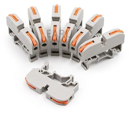 FNWXGMFZ LSA-1 211 DIN-Schienen-Schnellanschluss-Klemmen-Drahtspleiß-Press-Stecker anstelle des UK2.5B-Klemmenblocks(10PCS)
