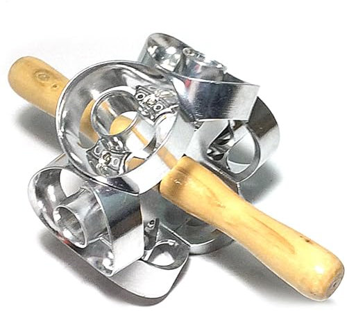 Donut Cutter - Edelstahl Donut Cutter | Rotierender Donut Cutter | Donut Desserts Cutter Maker | Runder Donut Cutter | Teig Metall Backrolle für Frühstück, Snacks, Desserts
