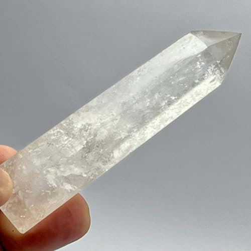 arana's® - Torre Obelisco de cuarzo blanco - Cristales curativos en varitas torre 6 lados facetados terminacion punta - Meditacion terapia sanacion chakras - Piedras naturales (Cuarzo Blanco, 5-6cm)