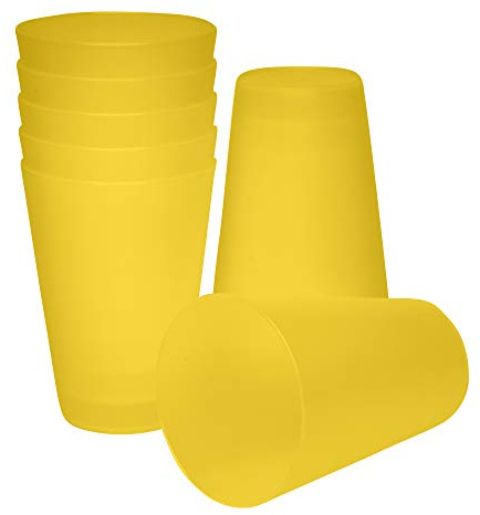 S&S-Shop Bicchiere da 400 ml, colore e quantità a scelta, bicchiere in plastica dura per feste, bicchieri per bambini, bicchieri in plastica impilabili da 0,4 l, bicchieri in plastica riutilizzabili