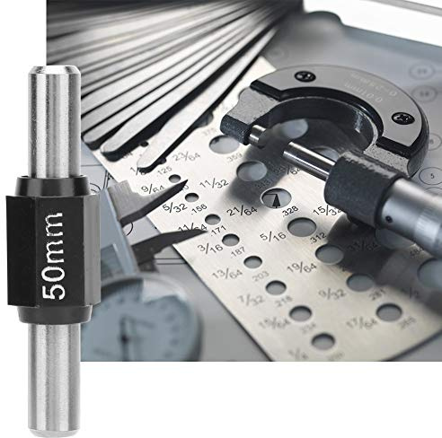 LUCKDANO Micrometro Esterno, Micrometro di Misurazione di Misurazione Digitale in Acciaio Inossidabile Inossidabile Esterno Calibrazione Standard Calibrazione Barra di Industriale dell'asta di (50MM)