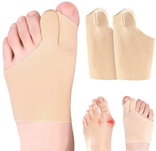 VEOIRXU Calzini per Alluce Valgo Tutore Alluce Valgo Alluce Valgo Correttore Correttore Alluce Valgo e Separatori Bendaggio per Alluce Valgo per Uomini e Donne (Colore della Pelle)