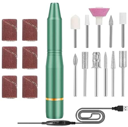 Taladro De Uñas Eléctrico Portátil, Taladro De Uñas Eléctrico Inalámbrico | – Conjunto De Pulido Con, Herramienta De Cuidado De Manos Y Pies Para En Salón De Hogar, Kit De