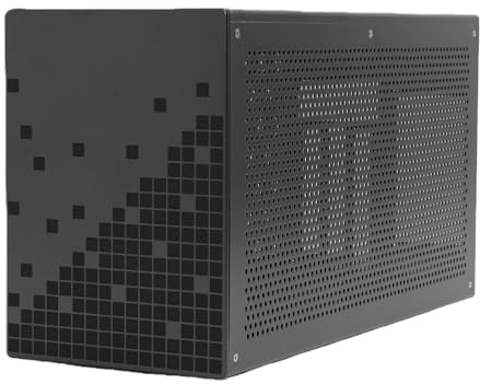 Naroote Station d'accueil EGPU, Station d'accueil PCIe X16, Boîtier de Carte Graphique Externe 40 Gbit/s avec Deux Ports USB C et Chargement PD 60 W, Idéal pour 10 et MacOS, Boîtier en Aluminium