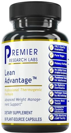 Premier Research Labs Lean Advantage: Green Coffee Bean Extract for Weight Loss, Green Coffee Extract, Coffee Pills, Appetite Suppressant for Women & Men, Weight Management Supplement - 90 Capsules