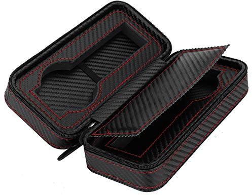 Uhrenetui aus Leder, Uhrenorganizer 2Slots Uhrenbox Uhrenhalter für Büro für Zuhause für Reisen für Hotel