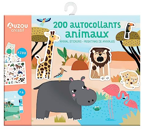 200 PEGATINAS DE ANIMALES. ESTUCHE DE ARTISTA (MANUALIDADES CREATIVAS)