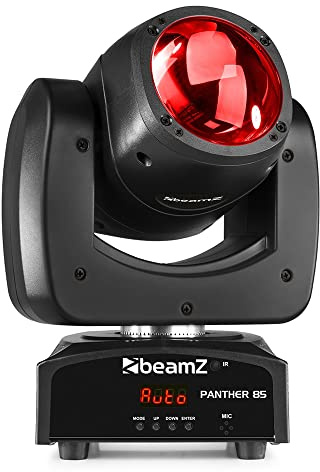 BeamZ Panther 85 LED Moving Head – 80W RGBW 4-in-1 LED | DMX steuerbar, Sound-to-Light, Stroboskop | Kompaktes Profi Discolicht & Partylicht | Beam Effekt mit 540°/180° Bewegung