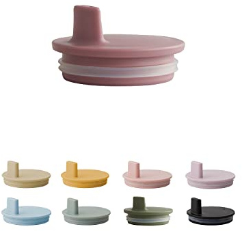 Design Letters Deckel für Baby und Kinder Persönliche Eco Becher (Asche Rose) - BPA-frei und BPS-frei, Spülmaschinenfest, Dicht schließender Deckel, leicht, 27 g.