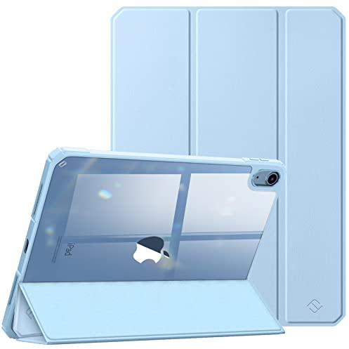 Fintie Hybrid Hülle für iPad A16 11./ 10. Generation (2025/2022, 11/10.9 | Ultradünn Schutzhülle mit transparenter Rückseite Abdeckung Case, Auto Schlaf/Wach, Himmelblau
