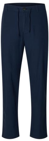 SELETED Homme Herren Slh172-slimtape Brody Linen Pant Noos Chinohose, Dark Sapphire, M EU
