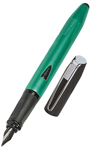 Online Füller Switch Plus, Patronen-Füller & Touchpen in einem, für Tablets & Smartphones, Multifunktions-Stift inkl. Kombi Tintenpatrone, Grün, Iridiumfeder Federstärke M, 1 Stück (1er Pack)