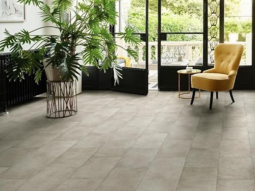 PVC Bodenbelag Vinylboden in Sandstein Optik, Zuschnitt (2m breit / 1m lang)
