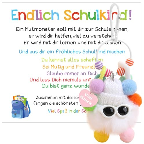 Capaneus Schlüsselanhänger Schulkind, Glücksbringer Schulanfang Junge, Glücksbringer Einschulung, Glücksbringer Schule, Endlich Schulkind Schlüsselanhänger, Geschenk Einschulung