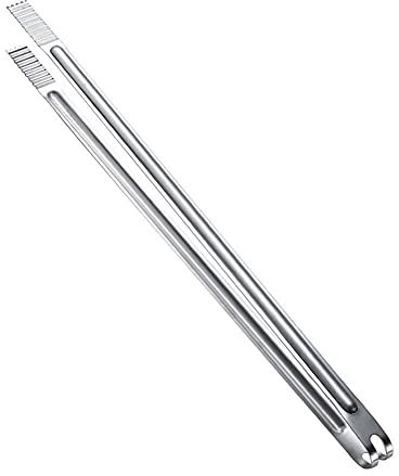 Pinces de cuisine 20-40 cm Portable Cuisine en acier inoxydable Barbecue BBQ Pince à viande Salade Steak Pince à nourriture Grande taille Pince Ustensiles Pinces à barbecue (taille : 14 pouces) (14