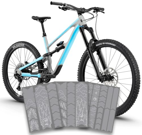 unleazhed Bike Protection BP01 MATT | Rahmenschutzfolie für Fahrräder| Made in Germany| E-Mountainbikes | 33 -teiliges komplett Rahmenschutz-Set