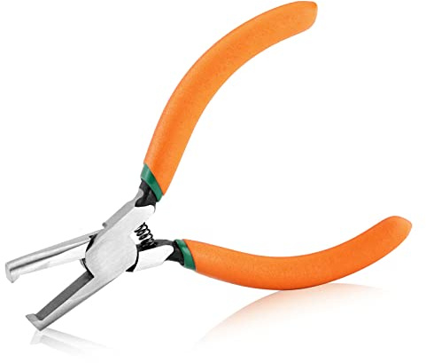 SPEEDWOX Transverse End Cutter with Flush Jaw SMT/SMD Chip Cutters 5 Inches End Cutting Pliers Side Cutting Pliers with Spring Nipper End Cutter for Hard-to-Reach Places
