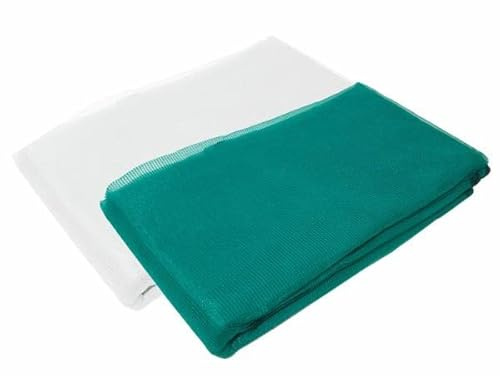Gerüstschutznetz 3,07 x 20 m grün weiß Gerüstnetz Staubschutznetz Staubnetz Farbe Weiß