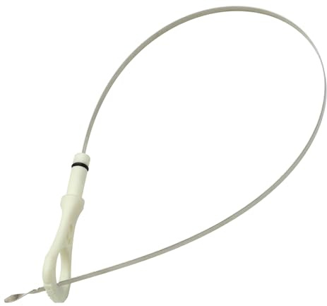 QUARKZMAN Varilla Medidora De Aceite Para Mitsubishi L200 96-07 1Pc | Color Beige Y Plateado, Material Metal Y Plástico, Tamaño 55.8X3.8Cm, Número Oe Mn143846, Función Medición De Nivel De Aceite