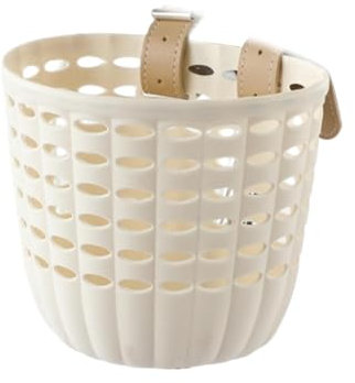 harayaa Vorderer Griff für Kinder, Fahrradkorb, Dekoration, Lenkerkorb, Zubehör für Kinder, Beige