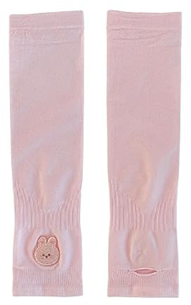 LUOFENG Manchons d'été, 2 pièces, manchons de bras anti-UV pour enfants de 4 à 12 ans, housse de refroidissement douce et respirante avec trou pour le pouce