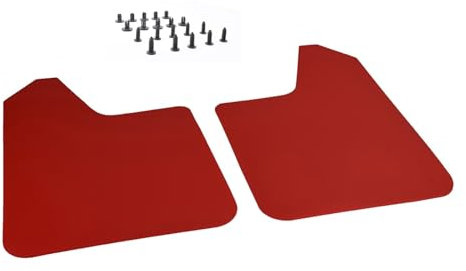Paraspruzzi Auto Rally Sport Paraspruzzi Universali Paraspruzzi Paraspruzzi Parafanghi Anteriori Posteriori Per Pick-up Auto SUV Van Truck Parafango Paraschizzi (Colore : 2pcs-Red)