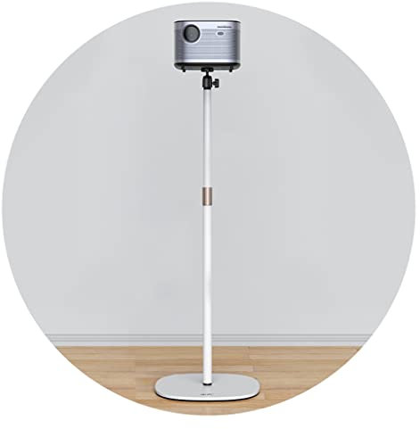 JingYi Store Projektorständer Nachttischständer Bodenprojektorständer Desktop-Ständer Heimständer (Color : White, Size : 32.5 * 120cm)