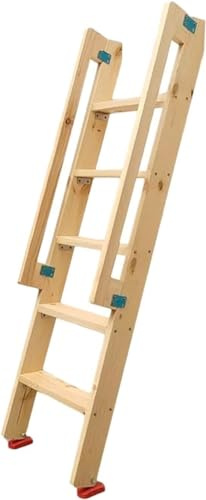 EPANO LXXW Scaletta per Letto For letto a castello in legno con corrimano di sicurezza a 4/5 gradini sostitutiva for soppalco(Size:150cm/59)